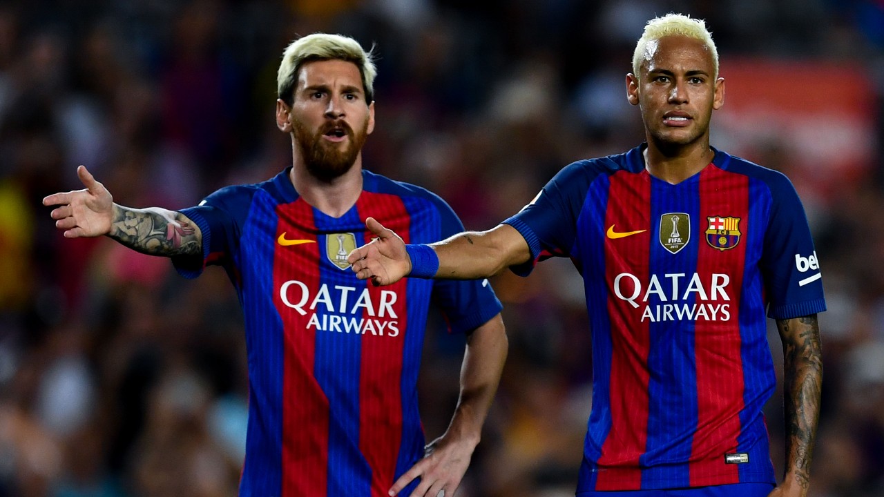 Messi & Neymar (©David Ramos/Gallo Images)